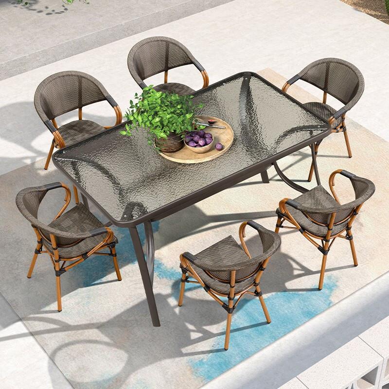 Lawn table hot sale and chair set