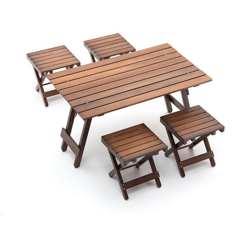 Fold out picnic table best sale and chairs