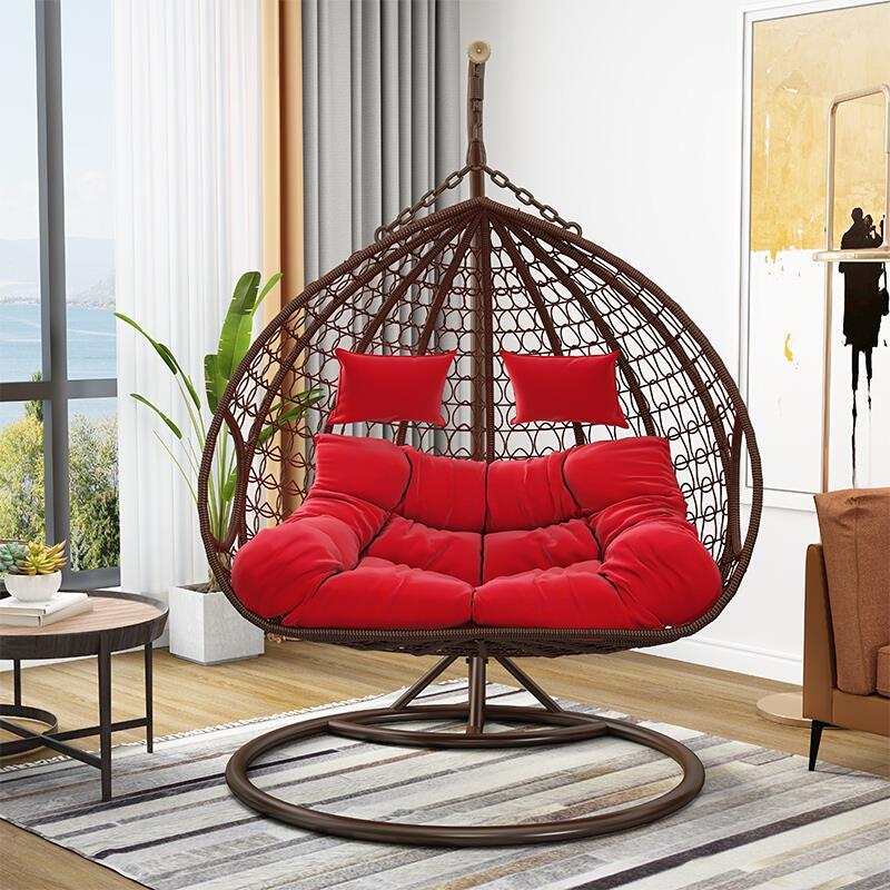 Double hanging 2025 basket chair