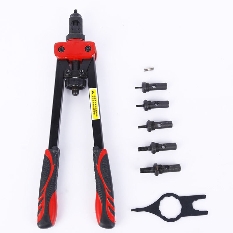 Leather craft hand held rivet press tool - cupped rivet plier