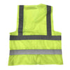 15 Pieces Yellow Reflective Vest Construction Warning Clothing Safety Protection Reflective Clothing Gray Two Horizontal Two Vertical Reflective Strip