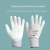 12 Pack PU Palm Coated Light Wear Resistant Oil Proof And Antiskid Gloves Palm Coated Nylon Knitted Labor Protection Gloves White