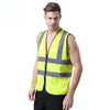 6 Pieces Nylon Reflective Vest Breathable Wear-Resistant Safety Protection Fluorescent Yellow S / M / L / XL / XXL / XXL