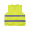 10 Pieces Velcro Fluorescent Reflective Vest Parallel Fluorescent Strip L Yellow Light and Convenient