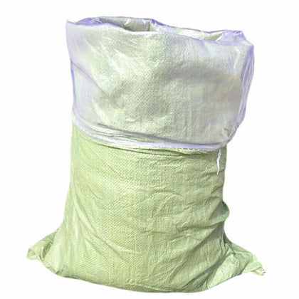 Plastic Covered Woven Bag With Inner Lining Snake Skin Bag Green 110 * 140 CM 100 Packs