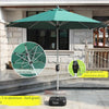 Dark Green Center Pillar Aluminum Umbrella Sunshade Pillar Umbrella Outdoor Table Chair Leisure Umbrella Commercial Sunshade Beach Fishing Umbrella