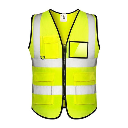 6 Pieces Practical Reflective Vest For Directing Road Construction Night Work Clothes (fluorescent Yellow / Fluorescent Orange)