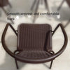 Outdoor Balcony Table And Chair Imitation Rattan Chair Five Piece Suit Combination Iron Coffee Furniture Outdoor Balcony Leisure Table And Chair