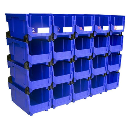 6 Pieces Dual Purpose Combined Parts Box Back Hanging Plastic Box  Inclined Material Box Component Box Classification Box  276 * 213 * 178mm