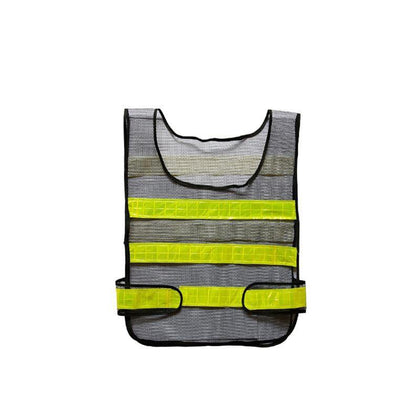 10 Pieces Night Reflective Mesh Vest Reflective Vest Safety Clothing Sanitation Workers Traffic Construction Warning Reflective Vest Black