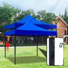 Outdoor Sunshade 3x3m Advertising Tent Large Canopy Parking Courtyard Sun Umbrella Stall Night Market Barbecue Shed Activity Exhibition Booth Blue