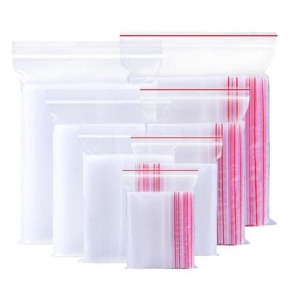 6 Pieces 7*10cm 1000 Pieces White Edge Self Sealing Bag Small Plastic Bag PE Sealing Bag