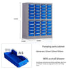 Parts Cabinet Drawer Type Tool Cabinet Parts Box Electronic Components Material Screw Classification Storage Cabinet Small Box 40 Drawer Blue Drawer Without Door