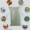 6 Pieces 80*100cm 10 Pieces Gray Green Moisture-proof And Waterproof Woven Bag Moving Bag