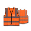 10 Pieces Orange Reflective Vest Safety Working Vest Safety Suit Construction Reflective Vest Traffic Security Personal Protection Safety Vests