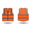 10 Pieces Orange Reflective Vest Safety Working Vest Safety Suit Construction Reflective Vest Traffic Security Personal Protection Safety Vests