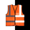 10 Pieces Orange Reflective Vest Safety Working Vest Safety Suit Construction Reflective Vest Traffic Security Personal Protection Safety Vests