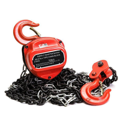 Triangle Chain Hoist Hand Lift Steel Chain Block Manual Lever Block 1T 2.5M