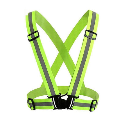 6 Pieces Elastic Reflective Strap Fluorescent Reflective Vest Riding And Running Reflective Vest Safety Suit Fluorescent Yellow