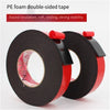 Black Foam PE Tape Black Strong Foam Double-sided Adhesive Sponge 50mm Wide X5 Meter Thick X3mm 2 Pack