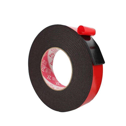 Black Foam PE Double Sided Tape Strong Adhesive Sponge 10mm Wide X5 Meter Thick X2mm 12 Pack