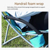 Folding Chair Outdoor Table Chair Portable Beach Fishing Picnic Camping Chair Lunch Break Short Chair With Filling Headrest