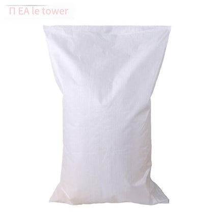 6 Pieces Moisture Proof And Waterproof Woven Bag Moving Snakeskin Express Parcel Packing Loading Cleaning Garbage 70 * 113 5 Pieces White