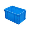 600 * 400 * 340mm Plastic Basket Turnover Box With Cover Thickened Blue