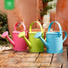 6 Pieces 1.5L Colorful Watering Pot Watering Garden Art Watering Pot Household Children's Balcony Watering Pot Watering Pot Fleshy Plant Green