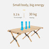 Egg Roll Table Solid Wood Outdoor Folding Table Camping Self Driving Tour Family Travel Equipment Picnic Table And Chair Set