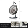 Hanging Basket Rattan Chair Family Leisure Lazy Indoor Landing Balcony Rocking Chair Bird's Nest Hammock Rocking Chair Swing Dark Green