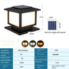 Solar Column Head Lamp Outdoor Waterproof Simple Modern Villa Garden Fence Lamp Outdoor LED Yard Gate Column Lamp Landscape Decoration Lamp