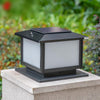 Solar Column Head Lamp Outdoor Waterproof Simple Modern Villa Garden Fence Lamp Outdoor LED Yard Gate Column Lamp Landscape Decoration Lamp