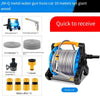 10m Car Washing Water Gun High Pressure Artifact Household Garden Watering Water Pipe Truck Storage Rack Water Spray Gun Hose Reel Car Brushing Tool Set