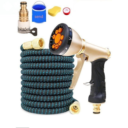 Watering Water Pipe Nozzle Tap Water Pipe Watering Nozzle Household Tap Water Garden Watering Car Washing Flower Spray Artifact Telescopic Water Pipe Hose