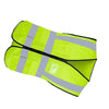 10 Pieces Multi Pocket Construction Safety Reflective Vest With Swallow Tail Pocket Fluorescent Green