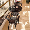 Furniture Rattan Chair Three Piece Set Balcony Small Tea Outdoor Courtyard Table And Chair Household Leisure Rattan Weaving Terrace Teng Chair Elderly Armchair