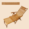 Reclining Chair Family Balcony Leisure Chair Rocking Chair Adult Bamboo Elderly Cool Chair Back Lazy Chair Courtyard Lunch Break Folding Chair With Foot