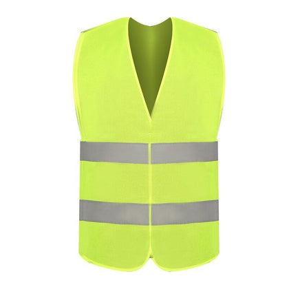 6 Pieces Fluorescent Reflective Vest Environmental Sanitation Construction Safety Work Clothes Traffic Road Safety Protective Clothing