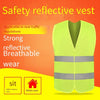 6 Pieces Fluorescent Reflective Vest Environmental Sanitation Construction Safety Work Clothes Traffic Road Safety Protective Clothing