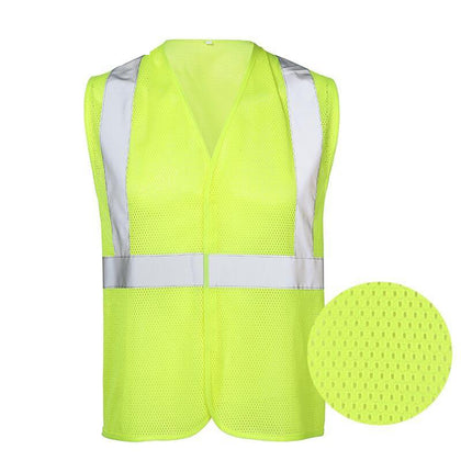 10 Pieces High Visibility Multifunctional Reflective Vest Reflective Safety Vest Sanitation Suit Safety Fluorescent Suit