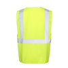 10 Pieces High Visibility Multifunctional Reflective Vest Reflective Safety Vest Sanitation Suit Safety Fluorescent Suit