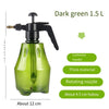 15 Pieces Home Pressure Flower Watering Spray Bottle Pot Small Watering Pot Watering Pot Dark Green 1.5L