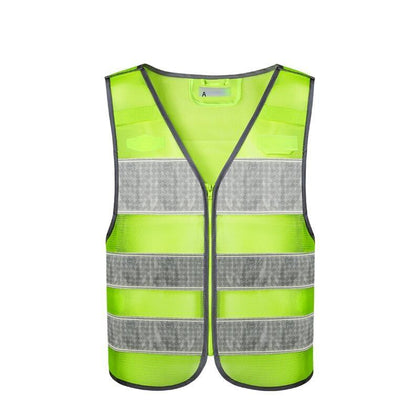 Reflective Vest, Safety Warning Vest, Reflective Clothing For Traffic Road, Personal Protective Fluorescent Yellow For Patrol Driver