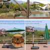 Outdoor Sunshade 3m Large Sunshade Outdoor Stall Courtyard Umbrella Sentry Box Security Banana Umbrella Roman Umbrella Folding