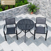 Plastic Wood Table And Chair Outdoor Table And Chair Set Villa Courtyard Garden Outdoor Furniture Outdoor Table And Chair