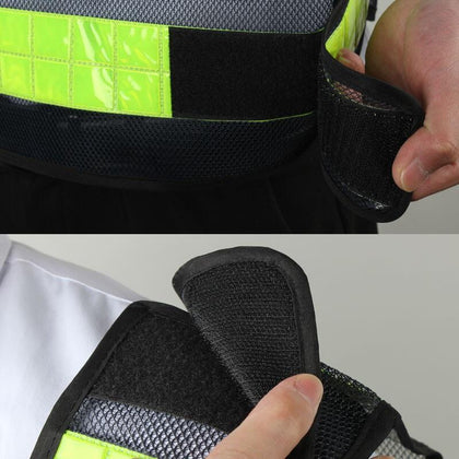 6 Pieces Traffic, Road Administration, Highway, High-speed Duty Lighting, Hot Embossing, Fluorescent Reflective Vest, Reflective Clothes