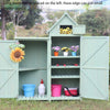 Outdoor Garden Tool Room Courtyard Tool Room Outdoor Storage Cabinet Sundry Sorting Box Waterproof Sunscreen Cyan Full-layer Board