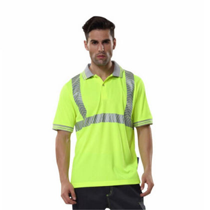 Reflective Vest Reflective Material Fluorescent Yellow for Construction Building Working Safety Clothes - 2XL Size