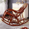 Balcony Real Rattan Weaving Rocking Chair Rattan Chair Reclining Chair Adult Nap Lunch Break Indoor Elderly Leisure Chair